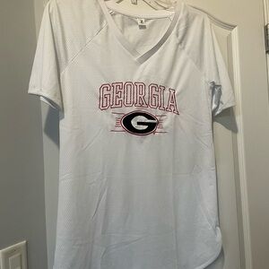 ❤️🖤Georgia Bulldogs athletic dress, white mesh material like a team Jersey ❤️🖤